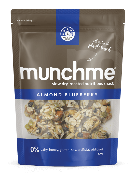 Almond Blueberry – all natural plant-based slow dry-roasted nutritious snack