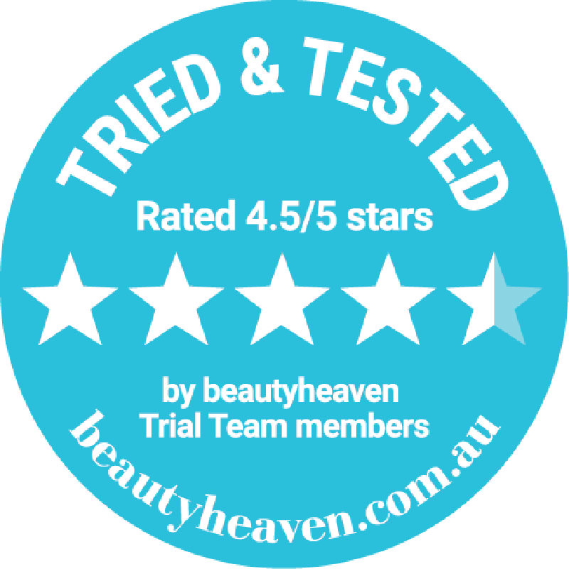 Tried & Tested – Rated 4.5/5 stars by BeautyHeaven Trial Team members